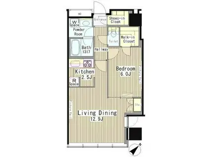 MY TOWER RESIDENCE マイタワーレジデンス(1LDK/18階)の間取り写真