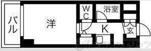 ノイエ新大阪 A棟(1K/7階)の間取り写真