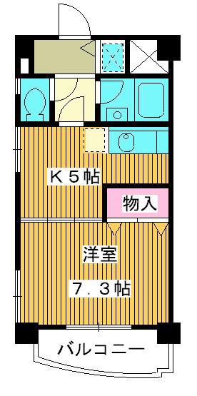 さくら・びあ(1DK/2階)の間取り写真
