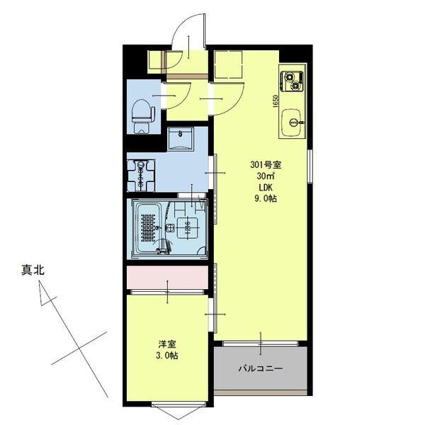 REGALEST SOFIA II(1LDK/3階)の間取り写真