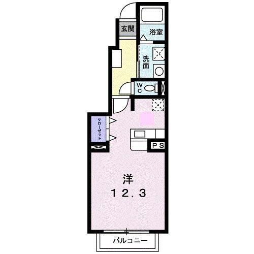 ETERNITY HOUSE(ワンルーム/1階)の間取り写真