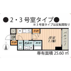 THE RESIDENCE OF NAGOYA T03旧LOCS(1K/11階)の間取り写真