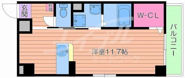 SAN PROSPERITY(ワンルーム/4階)の間取り写真