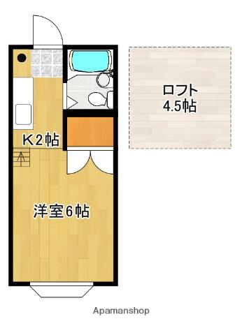 MY SPACE KOFU A(1K/3階)の間取り写真