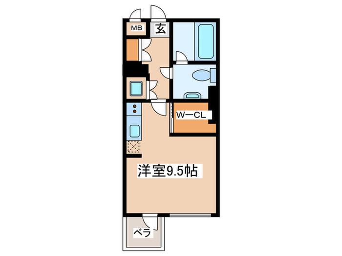 ルート四谷三丁目(ワンルーム/2階)の間取り写真