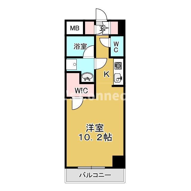 ステラハウス勾当台公園(ワンルーム/9階)の間取り写真
