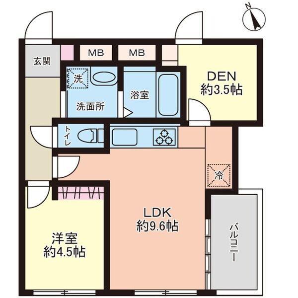 レジデンスミツイ(1SLDK/5階)の間取り写真