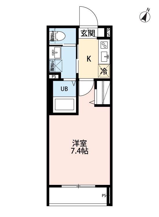 ROBOT HOME 西大宮VI(1K/3階)の間取り写真