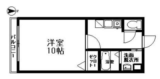 ル・レーヴ七隈(1K/5階)の間取り写真