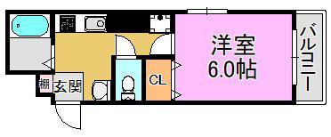 ATORIE BASE ARAMOTO(1K/10階)の間取り写真