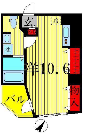 シティメゾン向島(ワンルーム/5階)の間取り写真