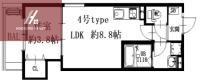 D PORTA DIAMANT(1LDK/2階)の間取り写真
