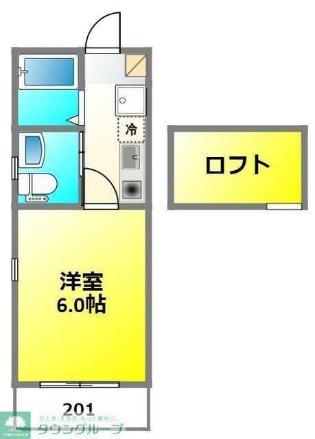 フォルジュロン・パンセ(1K/1階)の間取り写真