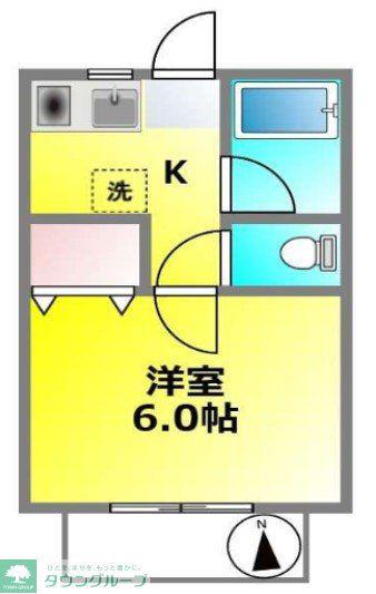ケイブイデア(1K/1階)の間取り写真