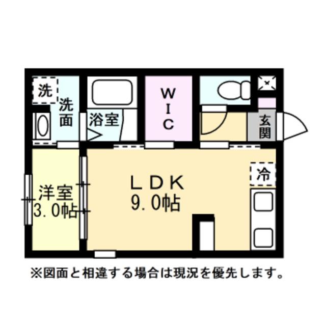 INTEGRAL大泉II(1LDK/1階)の間取り写真
