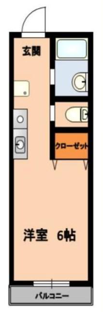 YSヴィラ多摩センター(ワンルーム/1階)の間取り写真