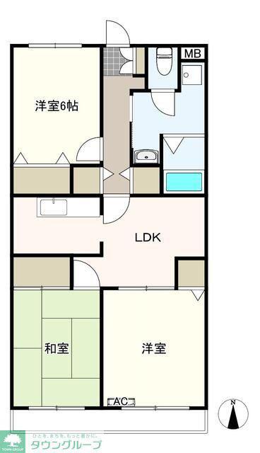 アールフィールズ千葉(3LDK/3階)の間取り写真