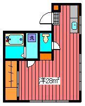 千石柳澤マンション(ワンルーム/2階)の間取り写真