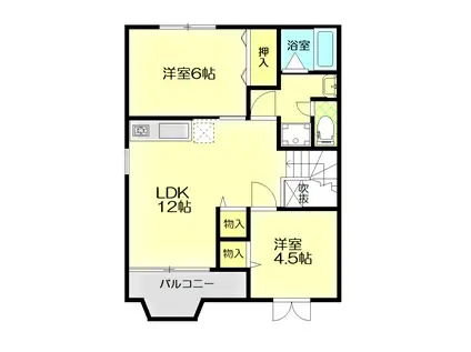 さくらそう(2LDK/2階)の間取り写真