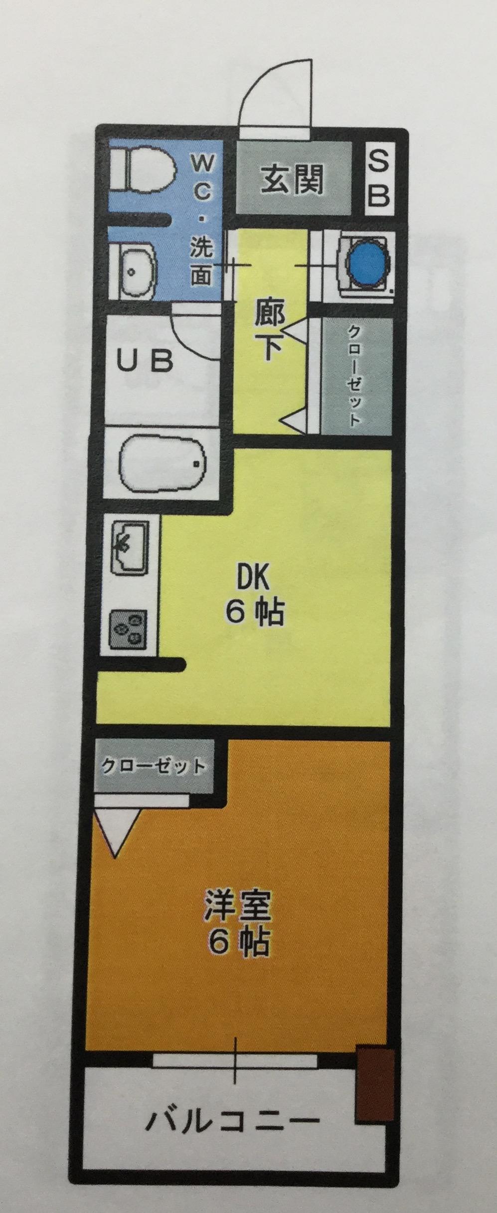 グランドパレスNS-10(1DK/11階)の間取り写真