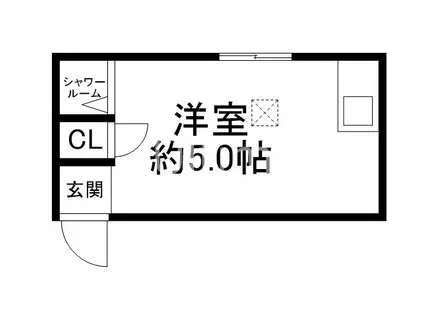 高橋アパート(ワンルーム/2階)の間取り写真