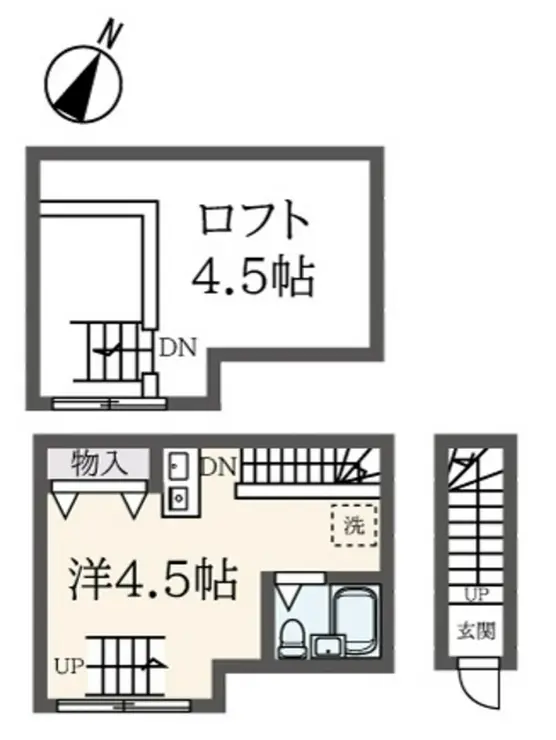 インベスト仲六郷 1階階 間取り