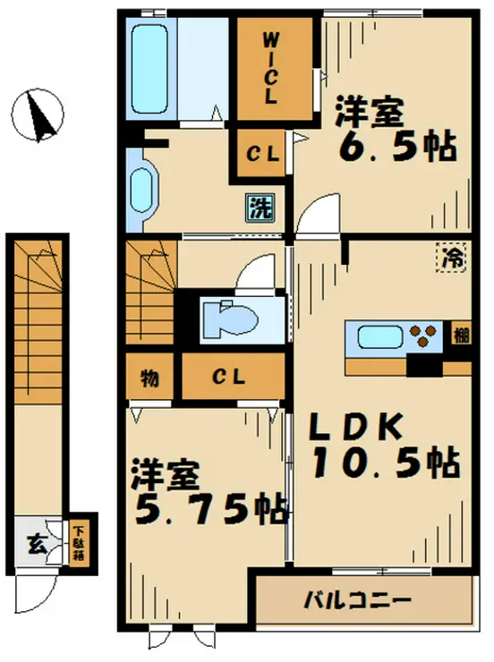 エンジェルパーク 2階階 間取り