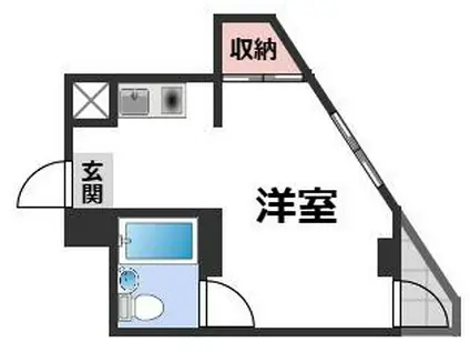 サンプラザ京橋(ワンルーム/4階)の間取り写真