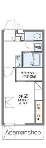 レオパレスフローレセア(1K/1階)の間取り写真