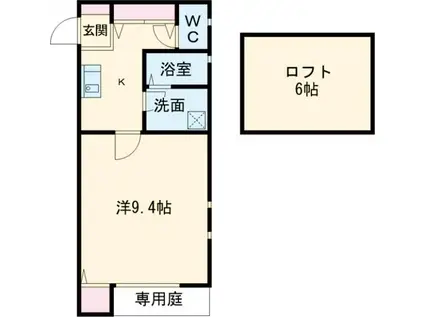 リエス浄心(1K/1階)の間取り写真