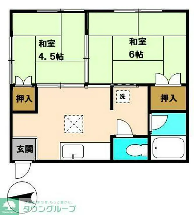 ハイツナカムラ 1階階 間取り
