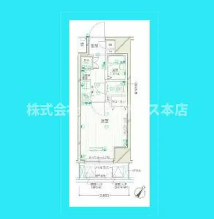パークウェル大井町弐番館 3階階 間取り