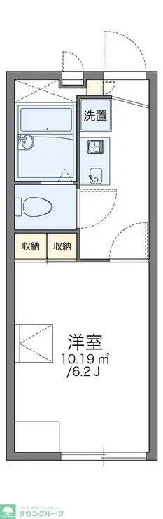 レオパレスサンII 1階階 間取り