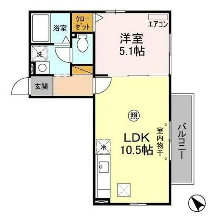 サニーコート8 1階階 間取り
