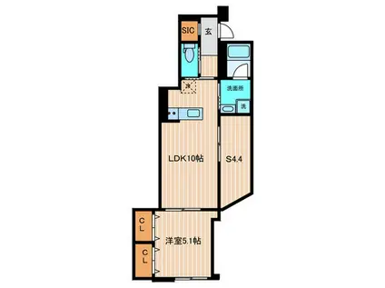 AZ SMART 目白御留山(1SLDK/B2階)の間取り写真