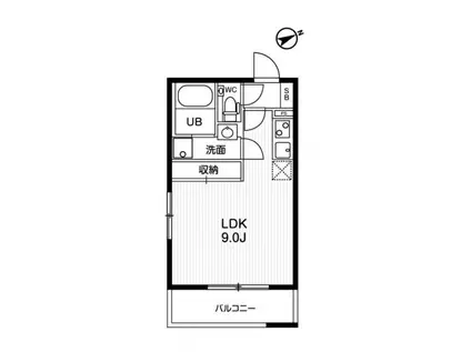 モアリッシェル代官山青葉台(ワンルーム/3階)の間取り写真