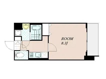 プレサンス京都洛南(1K/7階)の間取り写真