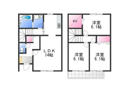 ノースタウンコート(3LDK/1階)の間取り写真