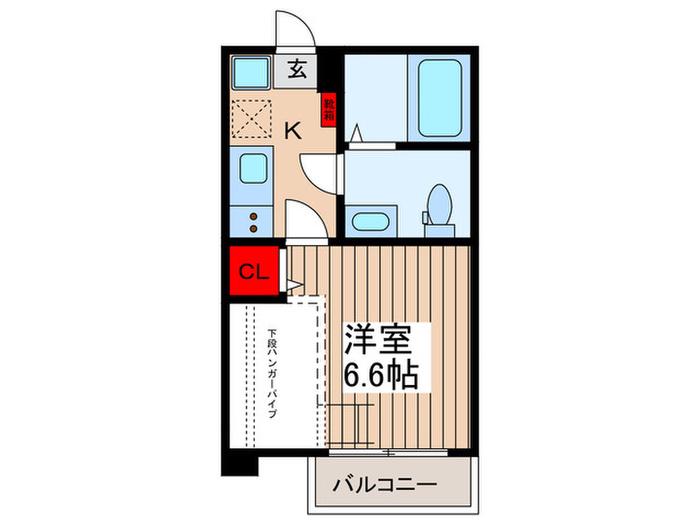 KEIAI RESIDENCE 東大宮(1K/3階)の間取り写真