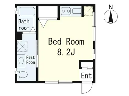 豊玉中3丁目(ワンルーム/1階)の間取り写真