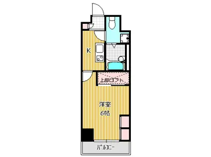 FLAT船橋(1K/3階)の間取り写真