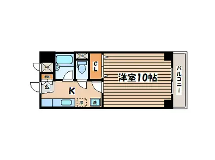 コウワビル(1K/3階)の間取り写真