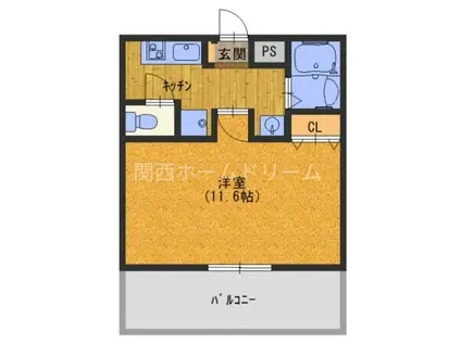 M´プラザ守口東(1K/10階)の間取り写真