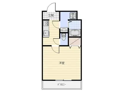 AKOYA・PERLE・SEA(1K/3階)の間取り写真