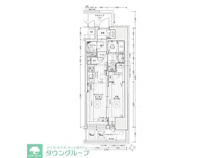 エステムコート名古屋上前津(1DK/15階)の間取り写真