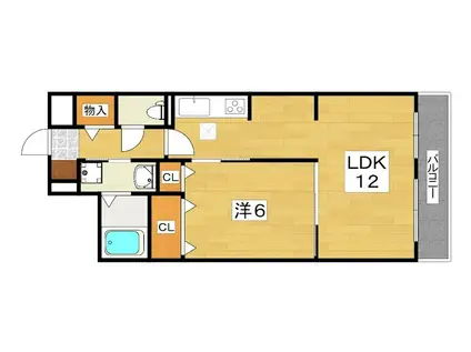 京阪本線 牧野駅 徒歩26分 3階建 新築(1LDK/1階)の間取り写真