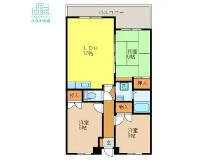 Mセルニヨン(3LDK/2階)の間取り写真