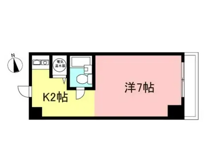 シルバープラザ麻布十番(1K/3階)の間取り写真