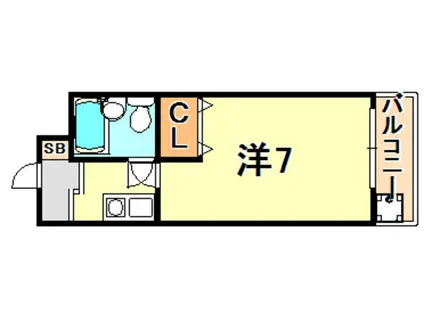 メゾン・ド・六甲パートV(ワンルーム/3階)の間取り写真
