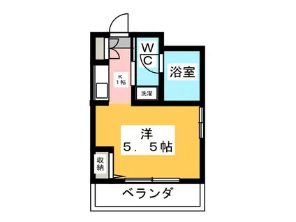 LUMIERE大船(ワンルーム/2階)の間取り写真